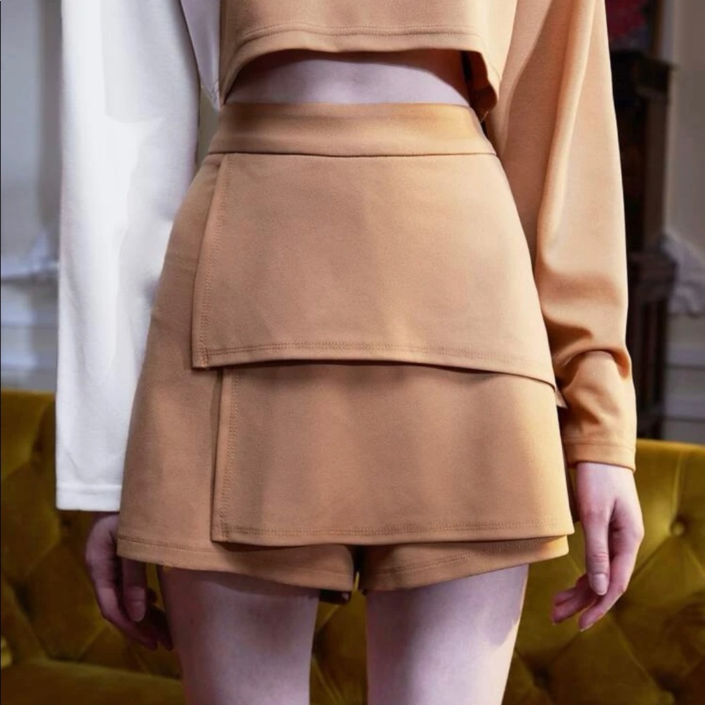 Fall Layered Skirt Shorts (skorts)
